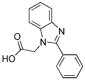 (2-PHENYL-1-BENZIMIDAZOLYL)ACETICACID Struktur