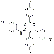 (Z)-1,2-BIS(P-CHLOROPHENYL)VINYLENEBIS(P-CHLOROBENZOATE) Struktur