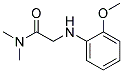 2-(O-METHOXYANILINO)-N,N-DIMETHYLACETAMIDE Struktur