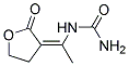 3-(1-UREIDOETHYLIDENE)DIHYDRO-2(3H)-FURANONE Struktur