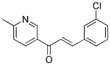 3-(M-CHLOROPHENYL)-1-(6-METHYL-3-PYRIDYL)-2-PROPEN-1-ONE Struktur