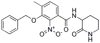 3-BENZYLOXY-4-METHYL-2-NITRO-N-(2-OXO-3-PIPERIDYL)BENZAMIDE Struktur