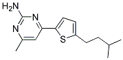 4-(5-ISOPENTYL-2-THIENYL)-6-METHYL-2-PYRIMIDINAMINE Struktur