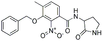 3-BENZYLOXY-4-METHYL-2-NITRO-N-(2-OXO-3-PYRROLIDINYL)BENZAMIDE Struktur