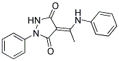 4-(1-ANILINOETHYLIDENE)-1-PHENYL-3,5-PYRAZOLIDINEDIONE Struktur