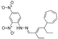 4-(2,4,6-CYCLOHEPTATRIENYL)-2-ETHYL-2-HEXENAL(2,4-DINITROPHENYL)HYDRAZONE Struktur