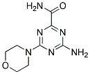 4-AMINO-6-MORPHOLINO-1,3,5-TRIAZINE-2-CARBOXAMIDE Struktur