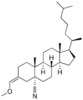 3-METHOXYMETHYLENE-5A-CHOLESTANE-5-CARBONITRILE Struktur