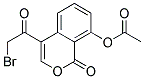 8-ACETOXY-4-(BROMOACETYL)-1-OXO-1H-BENZO(C)PYRAN Struktur