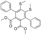 DIMETHYL5',6'-BIS(METHYLTHIO)-P-TERPHENYL-2',3'-DICARBOXYLATE Struktur