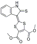 DIMETHYL2-(2-THIOXO-3-INDOLINYLIDENE)-1,3-DITHIOLE-4,5-DICARBOXYLATE Struktur