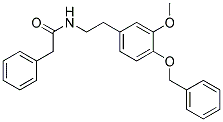 N-(4-BENZYLOXY-3-METHOXYPHENETHYL)-2-PHENYLACETAMIDE Struktur