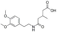 N-(3,4-DIMETHOXYPHENETHYL)-3-METHYLGLUTARAMICACID Struktur