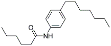 N-(P-HEPTYLPHENYL)HEXANAMIDE Struktur