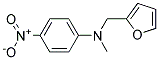 N-METHYL-N-(P-NITROPHENYL)FURFURYLAMINE Struktur