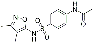 N-(P-(3,4-DIMETHYL-5-ISOXAZOLYLAMINOSULFONYL)PHENYL)ACETAMIDE Struktur