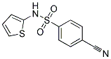 P-CYANO-N-(2-THIENYL)BENZENESULFONAMIDE Struktur