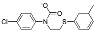 P-CHLOROPHENYL(2-(M-TOLYLTHIO)ETHYL)CARBAMATE Struktur