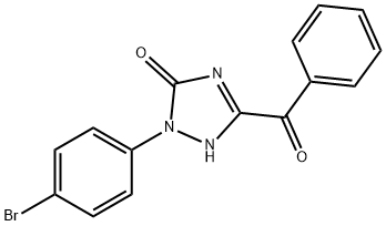 5-Benzoyl-2-(4-bromophenyl)-1,2-dihydro-3H-1,2,4-triazol-3-one Struktur