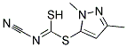 Methyl(3-methyl-1H-pyrazol-5-yl)cyanocarbonimidodithioate Struktur