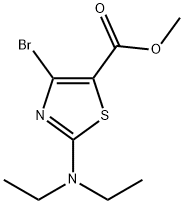 Methyl4-bromo-2-(diethylamino)thiazole-5-carboxylate Struktur