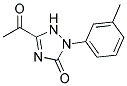 5-Acetyl-1,2-dihydro-2-(3-methylphenyl)-3H-1,2,4-triazol-3-one Struktur