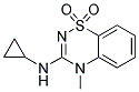 3-Cyclopropylamino-4-methyl-4H-1,2,4-benzothiadiazin-1,1-dioxide Struktur