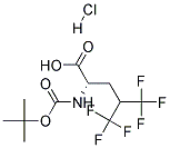 (s)-N-BOC-5,5,5,5',5',5'-Hexafluoroleucinehydrochloride Struktur