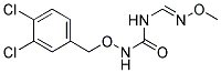 (E)-N-(3,4-Dichlorobenzyloxycarbamoyl)-N'-methoxyformimidamide Struktur