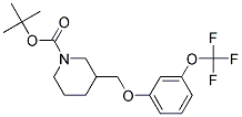 3-(3-Trifluoromethoxy-phenoxymethyl)-piperidine-1-carboxylic acid tert-butyl ester Struktur