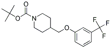 4-(3-Trifluoromethyl-phenoxymethyl)-piperidine-1-carboxylic acid tert-butyl ester Struktur