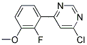 4-Chloro-6-(2-fluoro-3-methoxy-phenyl)-pyrimidine Struktur