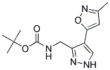 tert-butyl {[4-(3-methylisoxazol-5-yl)-1H-pyrazol-3-yl]methyl}carbamate Struktur