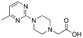 [4-(4-methylpyrimidin-2-yl)piperazin-1-yl]acetic acid Struktur