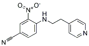 3-Nitro-4-(2-pyridin-4-yl-ethylamino)-benzonitrile Struktur