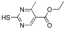 ethyl 4-methyl-2-sulfanylpyrimidine-5-carboxylate Struktur