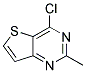 4-chloro-2-methylthieno[3,2-d]pyrimidine Struktur