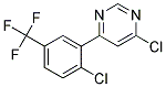 4-Chloro-6-(2-chloro-5-trifluoromethyl-phenyl)-pyrimidine Struktur