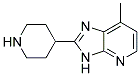 7-methyl-2-piperidin-4-yl-3H-imidazo[4,5-b]pyridine Struktur