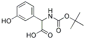 (2R)-[(tert-butoxycarbonyl)amino](3-hydroxyphenyl)ethanoic acid Struktur