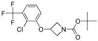 3-(2-Chloro-3-trifluoromethyl-phenoxy)-azetidine-1-carboxylic acid tert-butyl ester Struktur