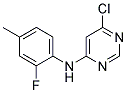 (6-Chloro-pyrimidin-4-yl)-(2-fluoro-4-methyl-phenyl)-amine Struktur