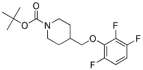 4-(2,3,6-Trifluoro-phenoxymethyl)-piperidine-1-carboxylic acid tert-butyl ester Struktur