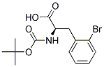 (2R)-3-(2-bromophenyl)-2-[(tert-butoxycarbonyl)amino]propanoic acid Struktur