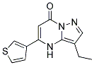 3-ethyl-5-thiophen-3-ylpyrazolo[1,5-a]pyrimidin-7(4H)-one Struktur