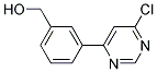 [3-(6-Chloro-pyrimidin-4-yl)-phenyl]-methanol Struktur