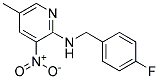 (4-Fluoro-benzyl)-(5-methyl-3-nitro-pyridin-2-yl)-amine Struktur