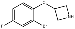 3-(2-Bromo-4-fluoro-phenoxy)-azetidine Struktur