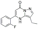 3-ethyl-5-(2-fluorophenyl)pyrazolo[1,5-a]pyrimidin-7(4H)-one Struktur