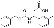 3-{[(benzyloxy)carbonyl]amino}-3-(3-methylphenyl)propanoic acid Struktur